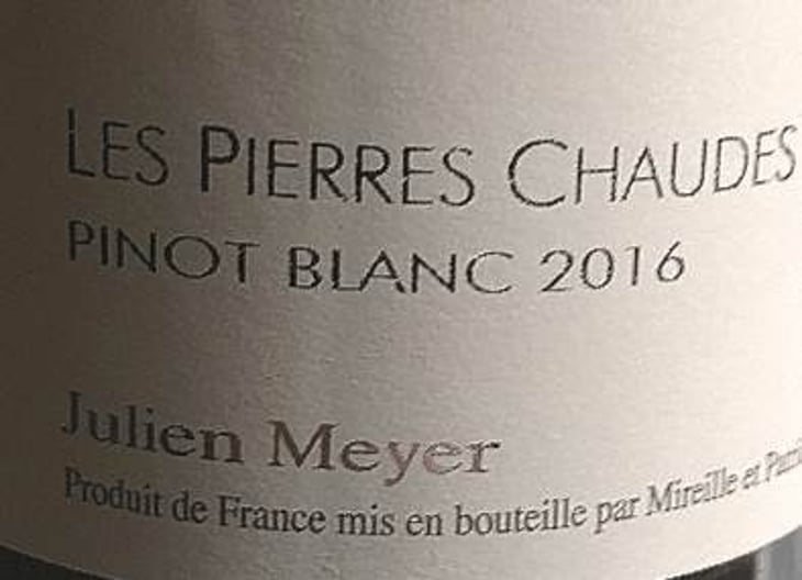 Les Pierres Chaudes Pinot Blanc - Domaine Julien Meyer - patrick-meyer 