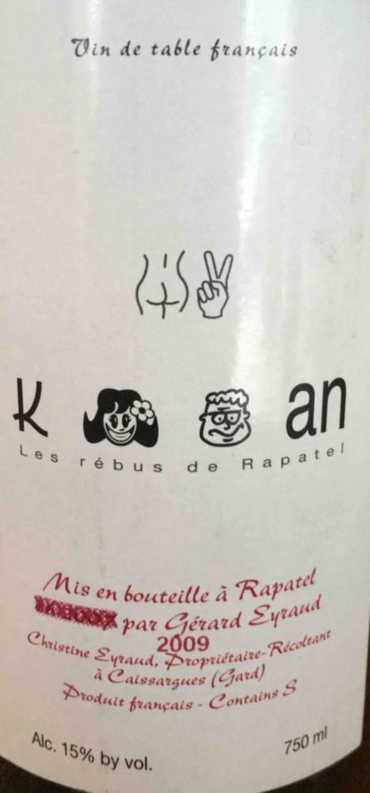 Cuvée Carignan - Domaine de Rapatel - gerard-eyraud -2013