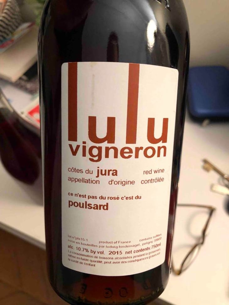 Ce n'est pas du rosé c'est du poulsard