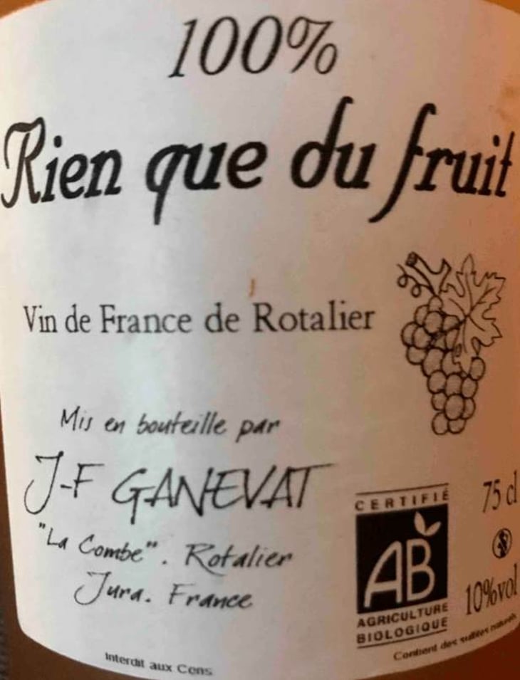 Rien Que Du Fruit - Domaine Ganevat - anne-jean-francois-ganevat 