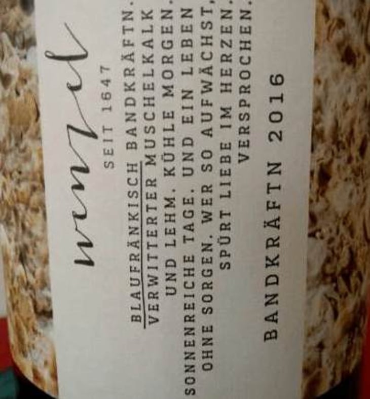 Blaufränkisch Bandkräftn - Weinbau Michael Wenzel - michael-wenzel 
