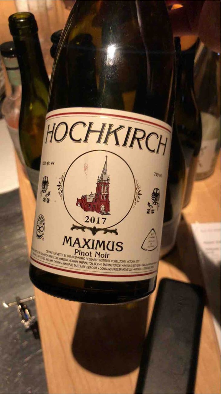 Maximus Pinot Noir - Hochkirch Wines - jennifer-john-nagorcka -2017