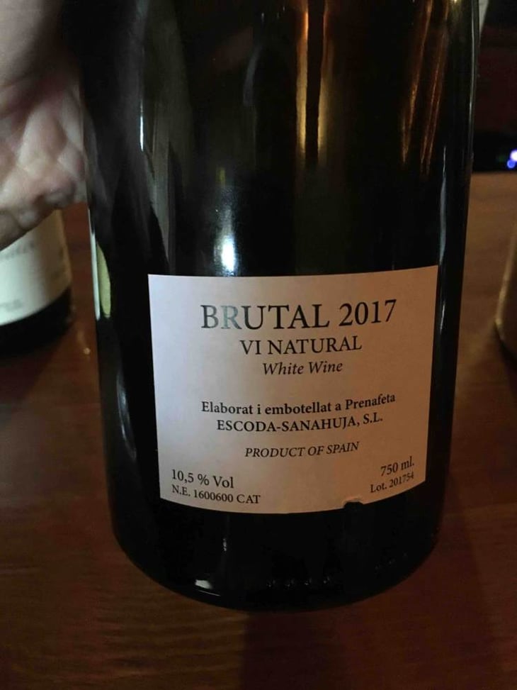 Brutal Bianco - Celler Escoda Sanahuja - joan-ramon-escoda-martinez 