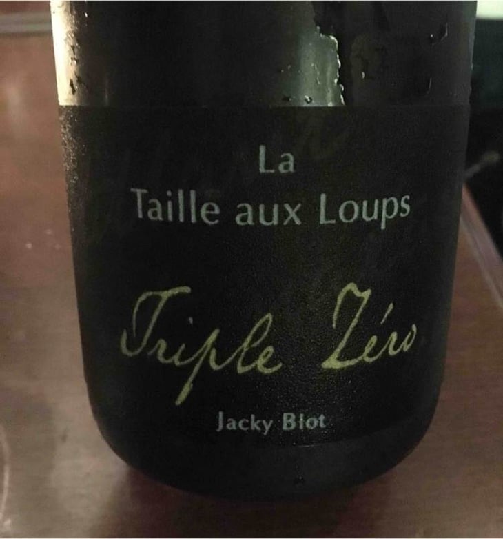 Triple Zéro - La Taille aux Loups - Jacky Blot 