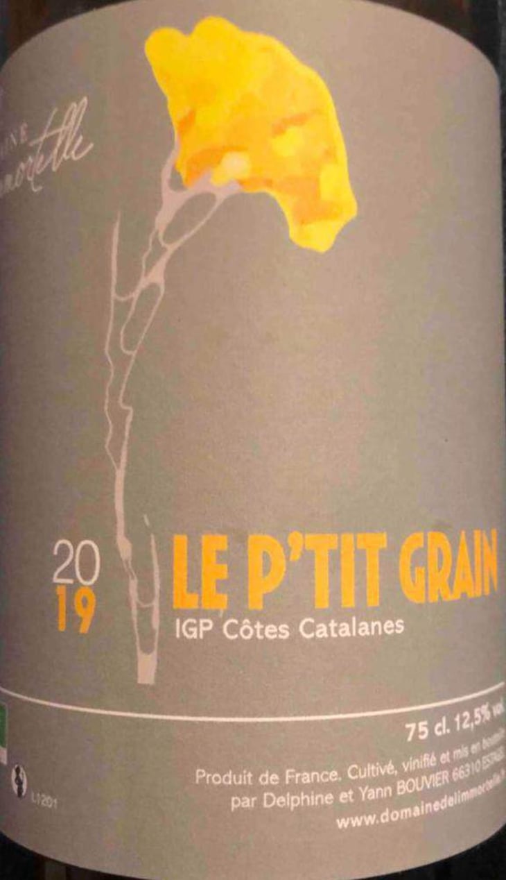 Le P'tit Grain - Domaine De L'immortelle - delphine-yann-bouvier 