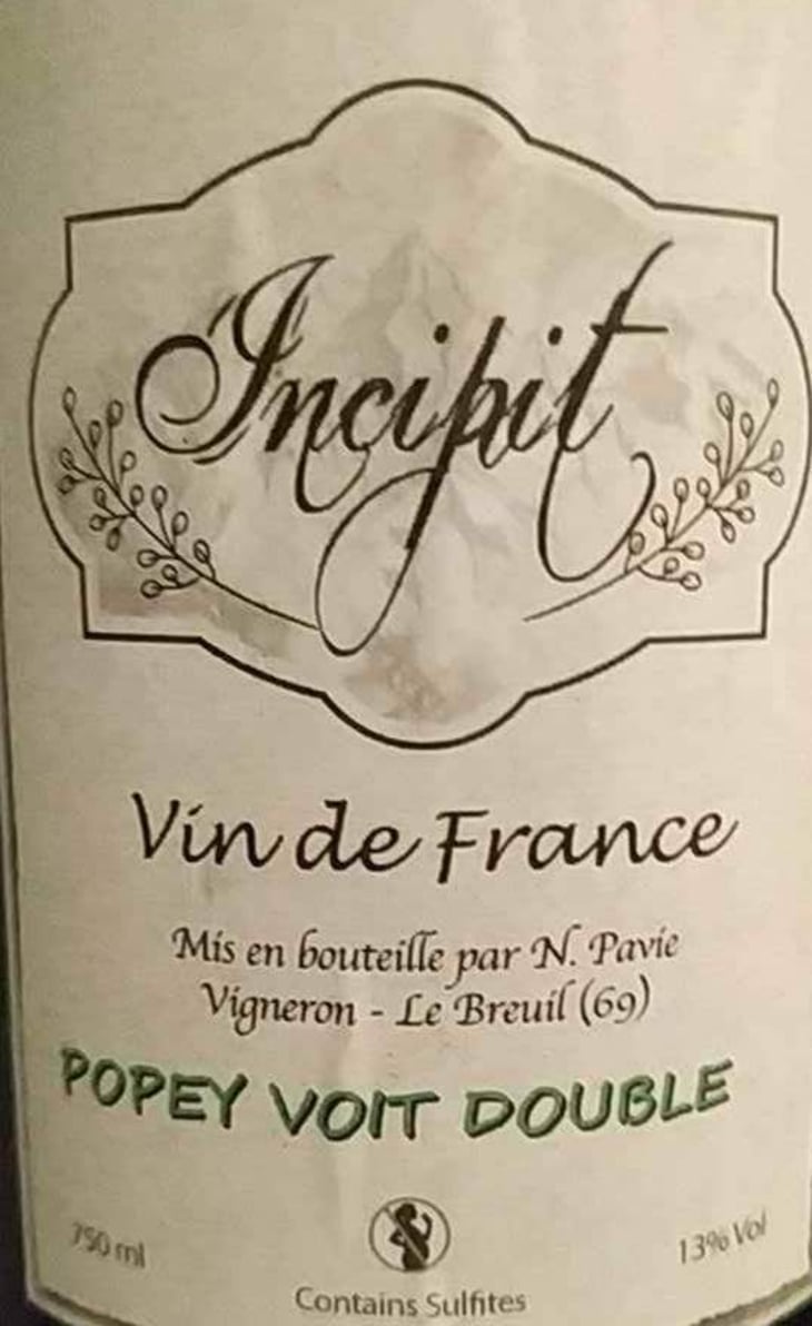 Popey voit double - Incipit - Nicolas Pavie - nicolas-pavie 