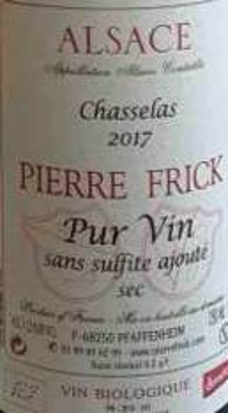 Chasselas - Domaine Pierre Frick - jean-pierre-chantal-et-thomas-frick 