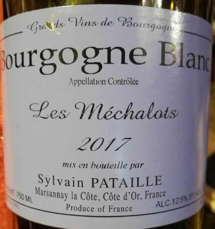 Bourgogne Blanc Les Mechalots - Sylvain Pataille - sylvain-pataille 
