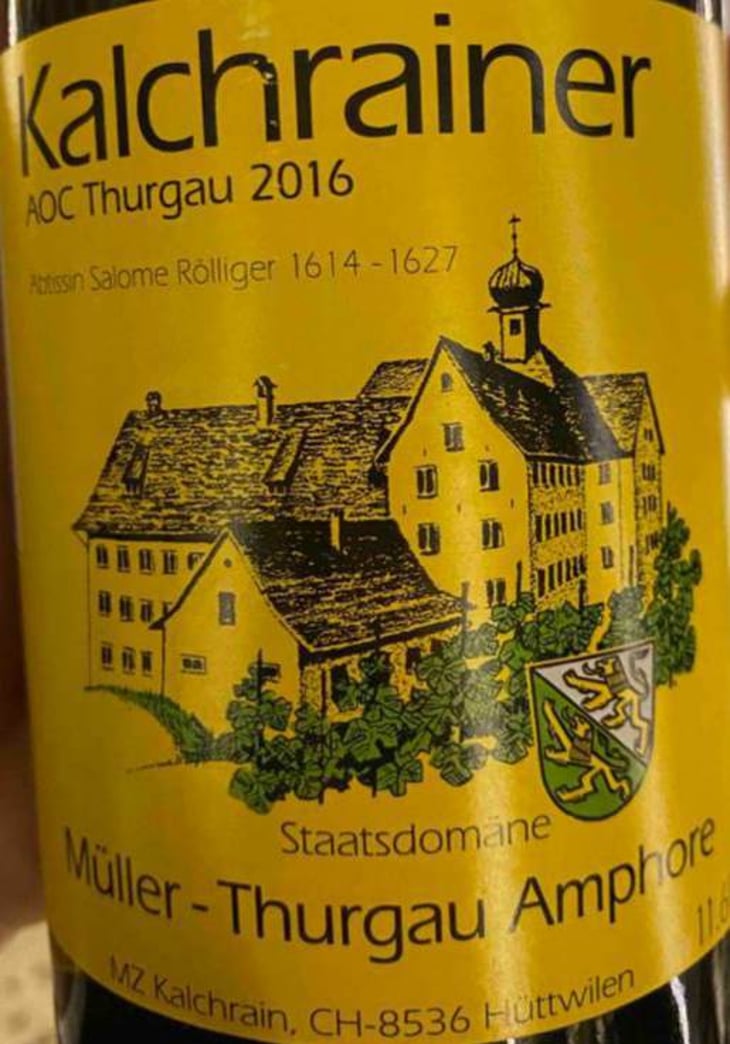 Kalchrainer « Amphore » Muller-Thurgau - Weinbau Beat Thommen - beat-thommen -2016