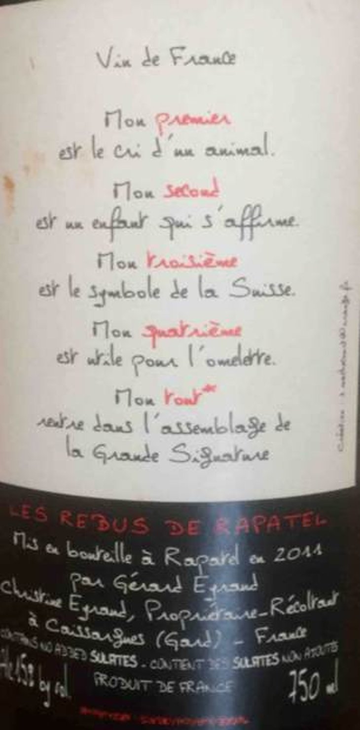 Les Rébus de Rapatel - Domaine de Rapatel - gerard-eyraud 