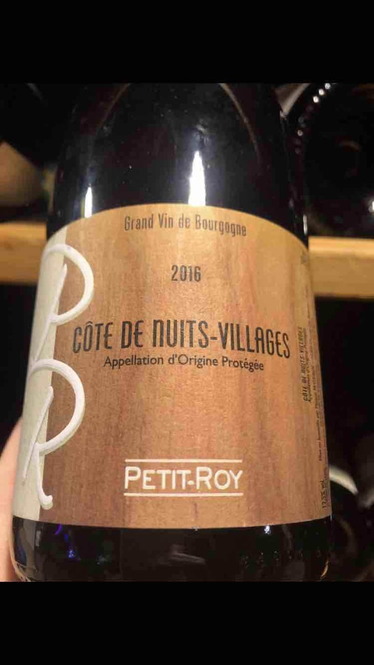 Côté De Nuit Villages - Domaine Petit-Roy - seiichi-saito 