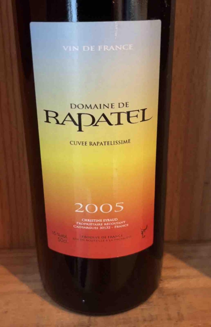 Rapatelissime - Domaine de Rapatel - gerard-eyraud -2005