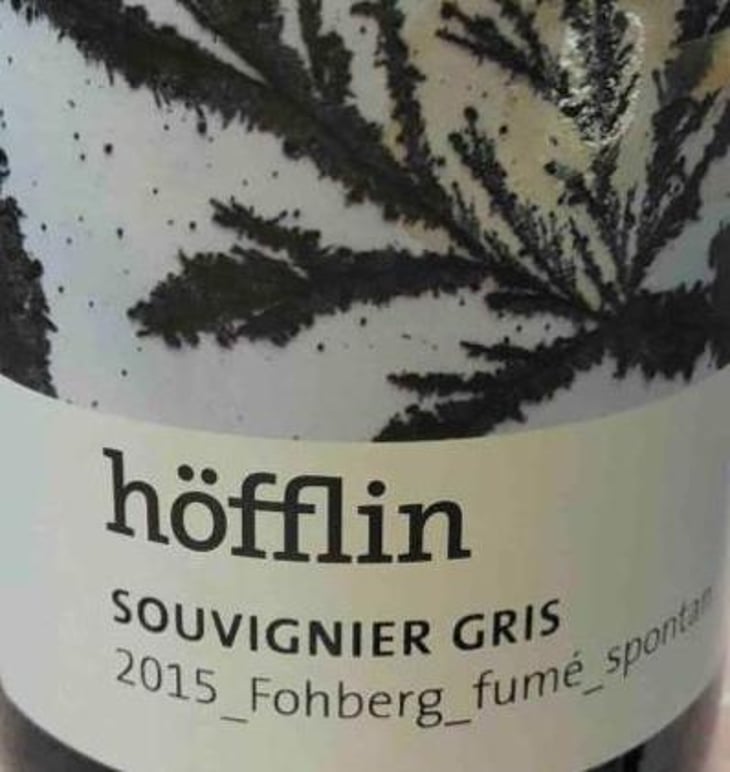 Souvignier Gris Fohberg Fumé Spontan - Weingut Höfflin - matthias-und-julius-hofflin 