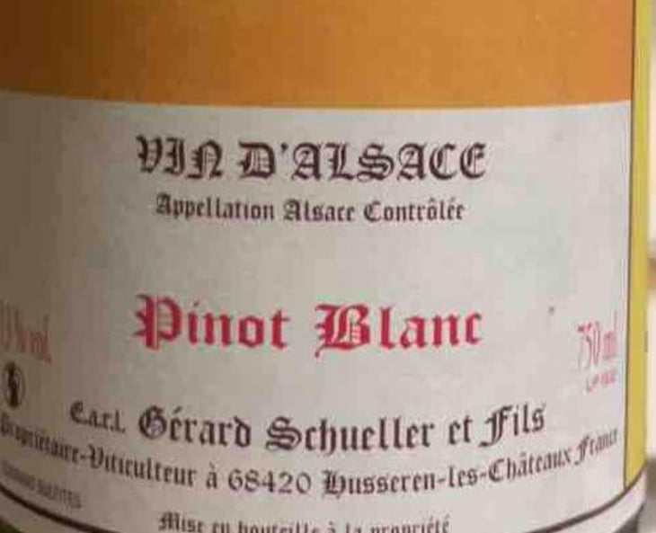 Pinot Blanc - Gérard Schueller & Fils - bruno-schueller 