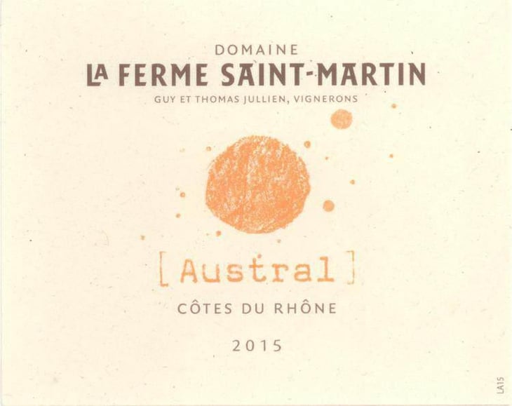Austral - La Ferme Saint-Martin - Les Vins de Thomas - sophie-thomas-jullien -2022