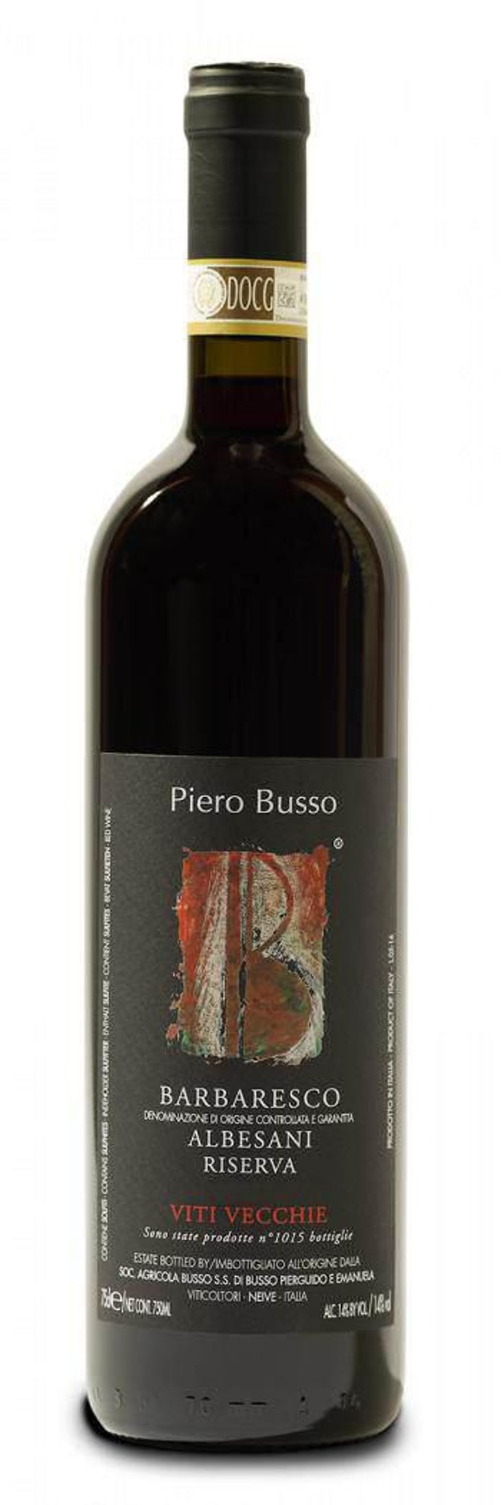 Barbaresco DOCG Albesani Viti Vecchie Riserva - Piero Busso - societa-agricola-piero-busso 