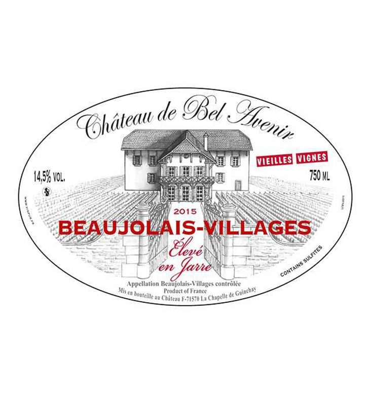 Beaujolais Villages Vieilles Vignes élevé en Jarre - Château de Bel Avenir - cyril-alonso-florian-looze 