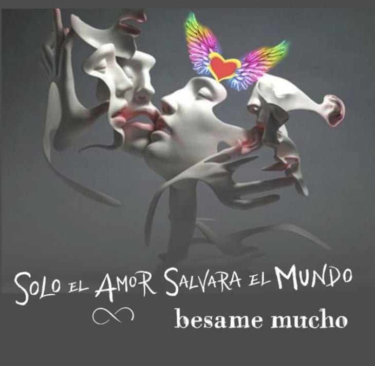 Besame mucho White - Solo El Amor Salvara Al Mundo - pablo-quiroga -2022