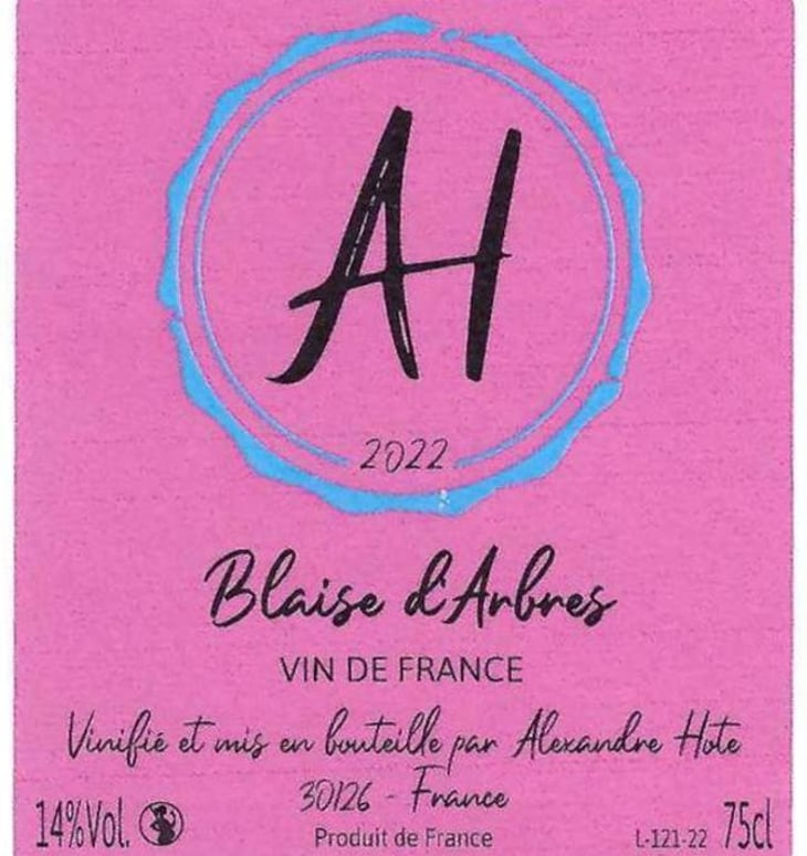 Blaise d'Arbres - Domaine Alexandre Hote - alexandre-hote 