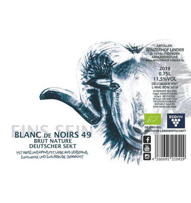 Blanc de Noirs Brut Natur - Winzerhof Linder - elena-bollin-ronald-linder 