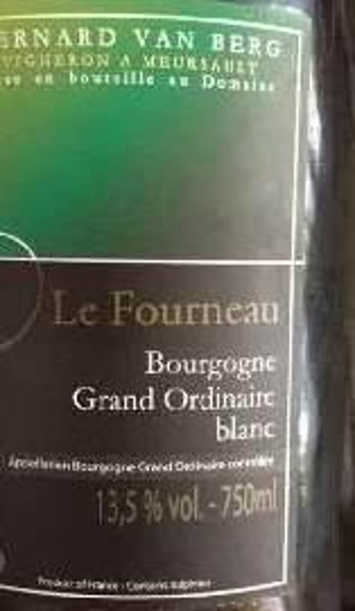 Bourgogne Grand Ordinaire "Le Fourneau" - Blanc - Domaine Van Berg (RETIRED) - bernard-judith-van-berg-retired 