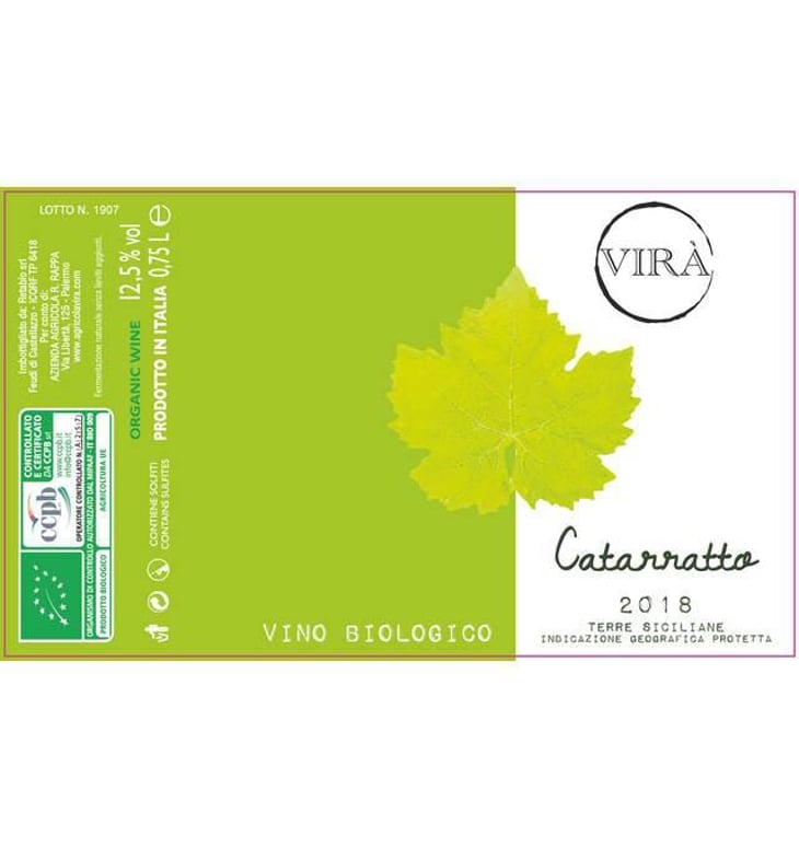 Catarratto 2018 - Agricola VIRÀ - vincenzo-rappa-ml 