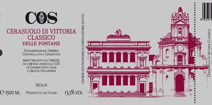 Cerauolo di Vittoria Classico delle Fontane - COS - giambattista-cilia-cirino-strano-giusto-occhipinti 