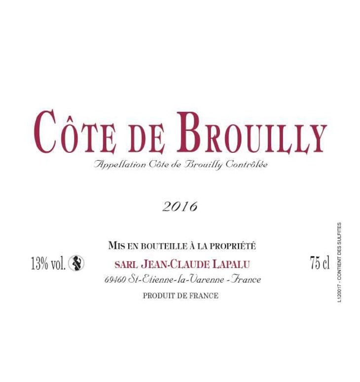 Côte de Brouilly - Jean-Claude Lapalu - jean-claude-lapalu 