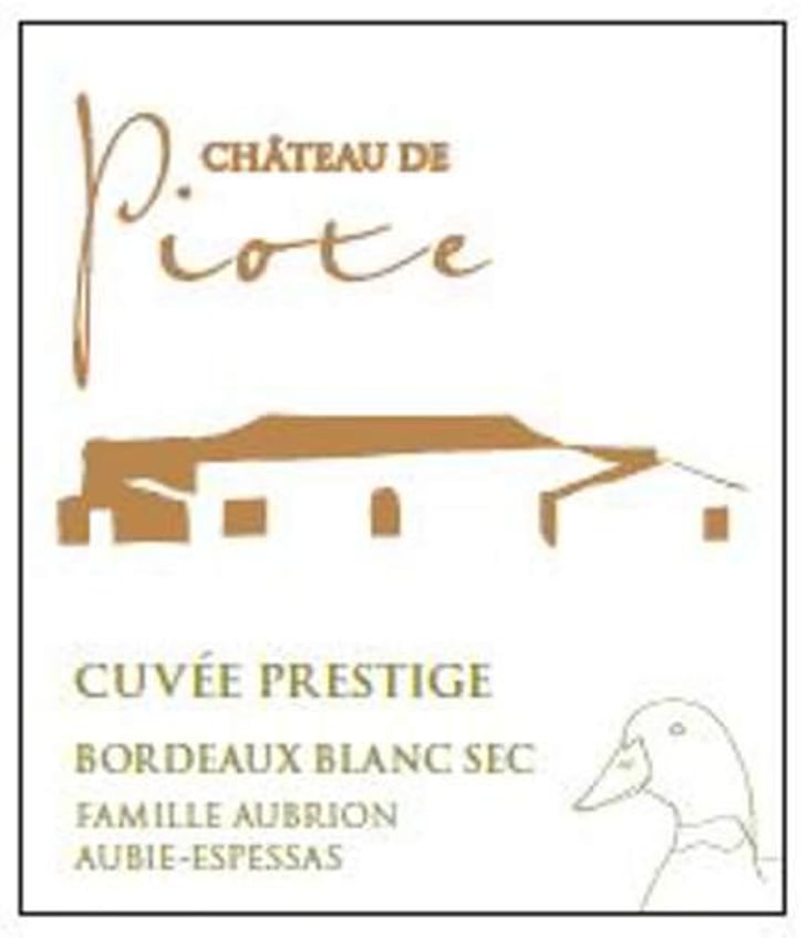 Cuvée Prestige Bordeaux Blanc Sec - Château De Piote - virginie-aubrion 