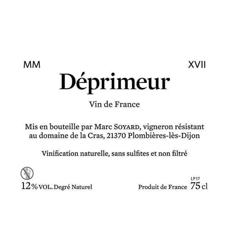 Déprimeur - Domaine de la Cras - Marc Soyard 