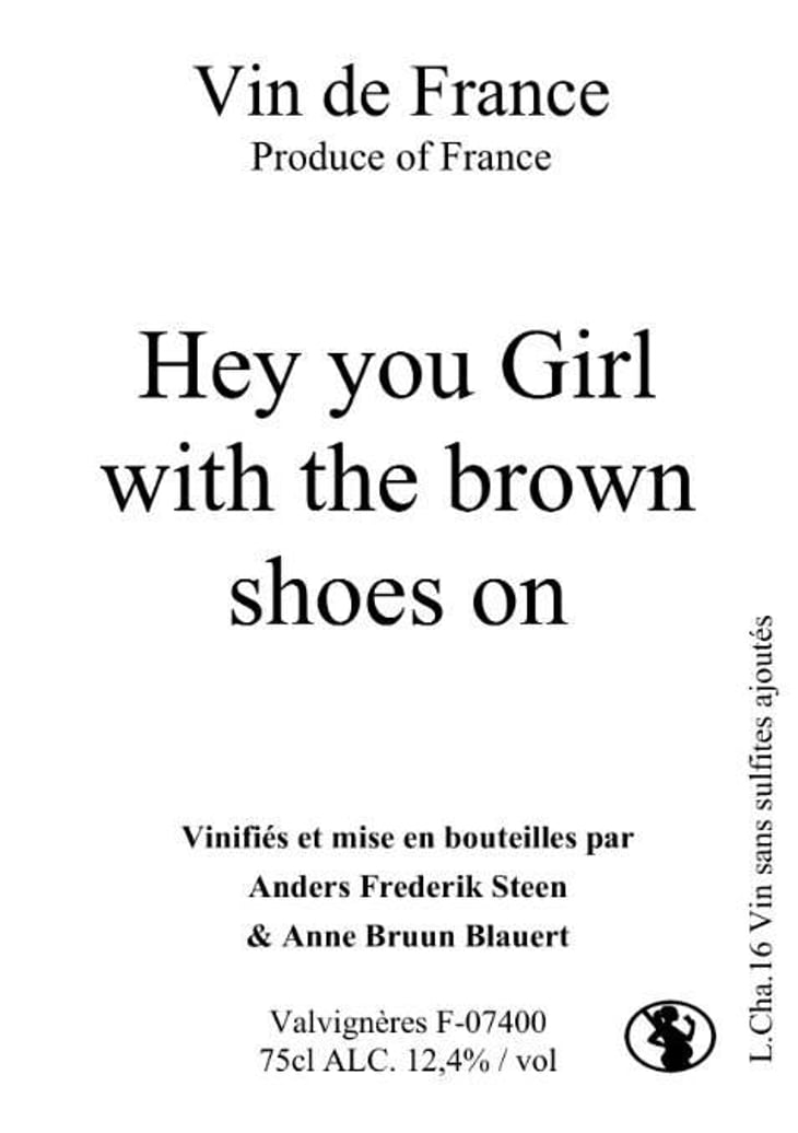 Hey you Girl with the brown shoes on