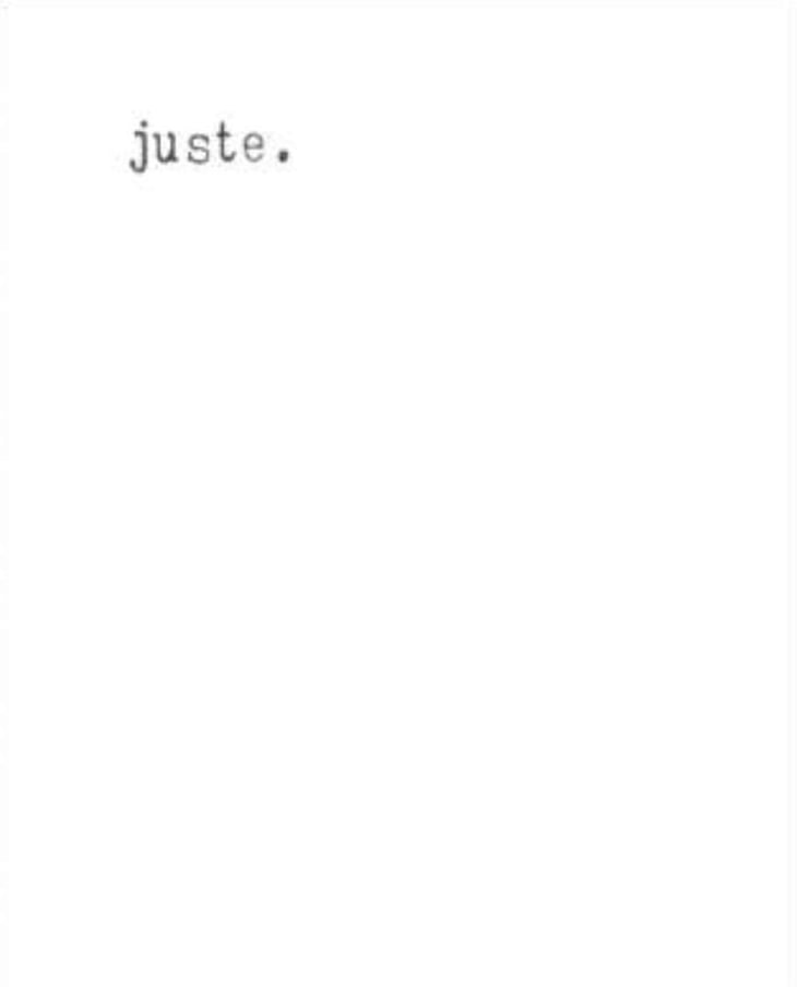 Juste.