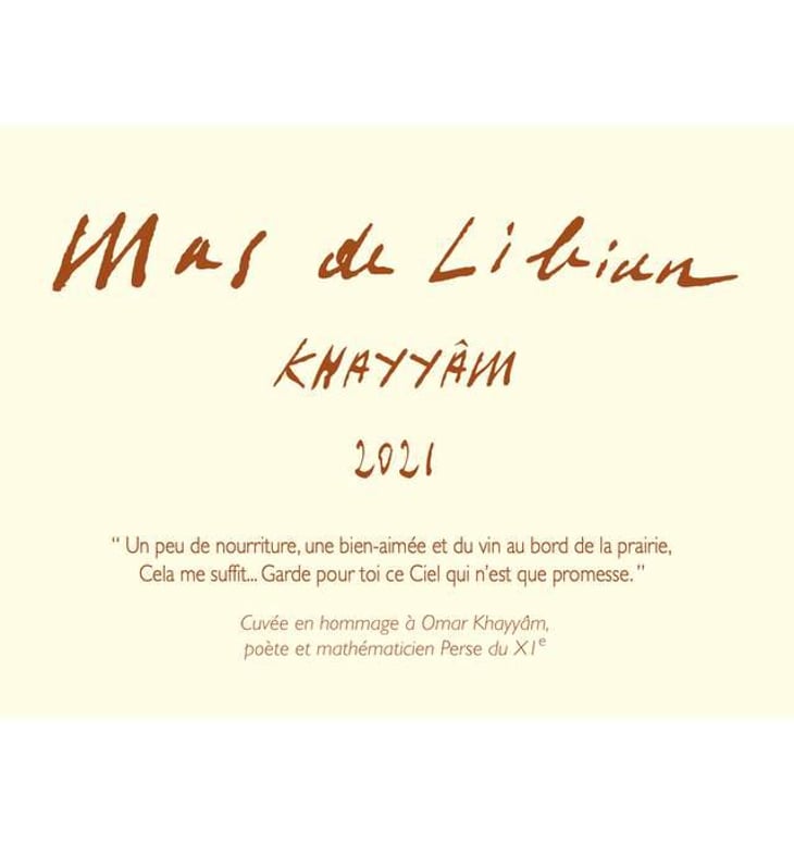 Khayyâm - Mas de Libian - Hélène Thibon 