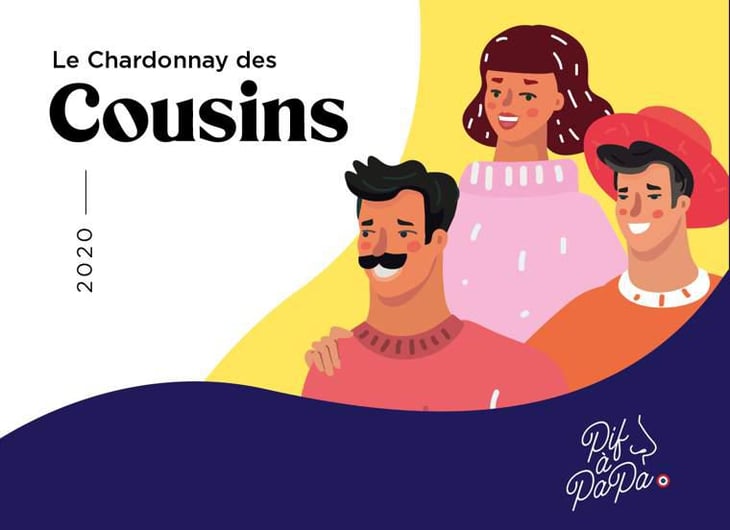 Le chardonnay des Cousins - Pif à Papa - fady-et-antoine-sfeir 