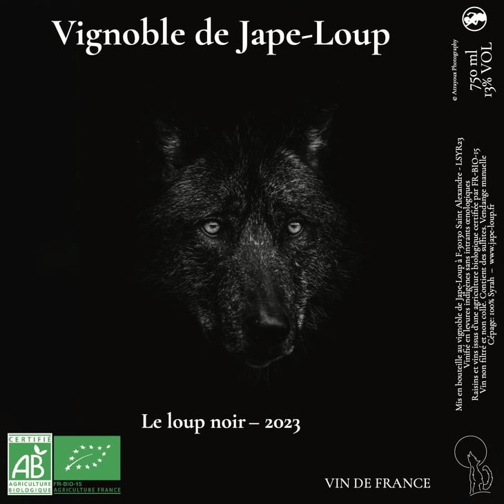 Le loup noir - Vignoble de Jape-loup - david-theunis 