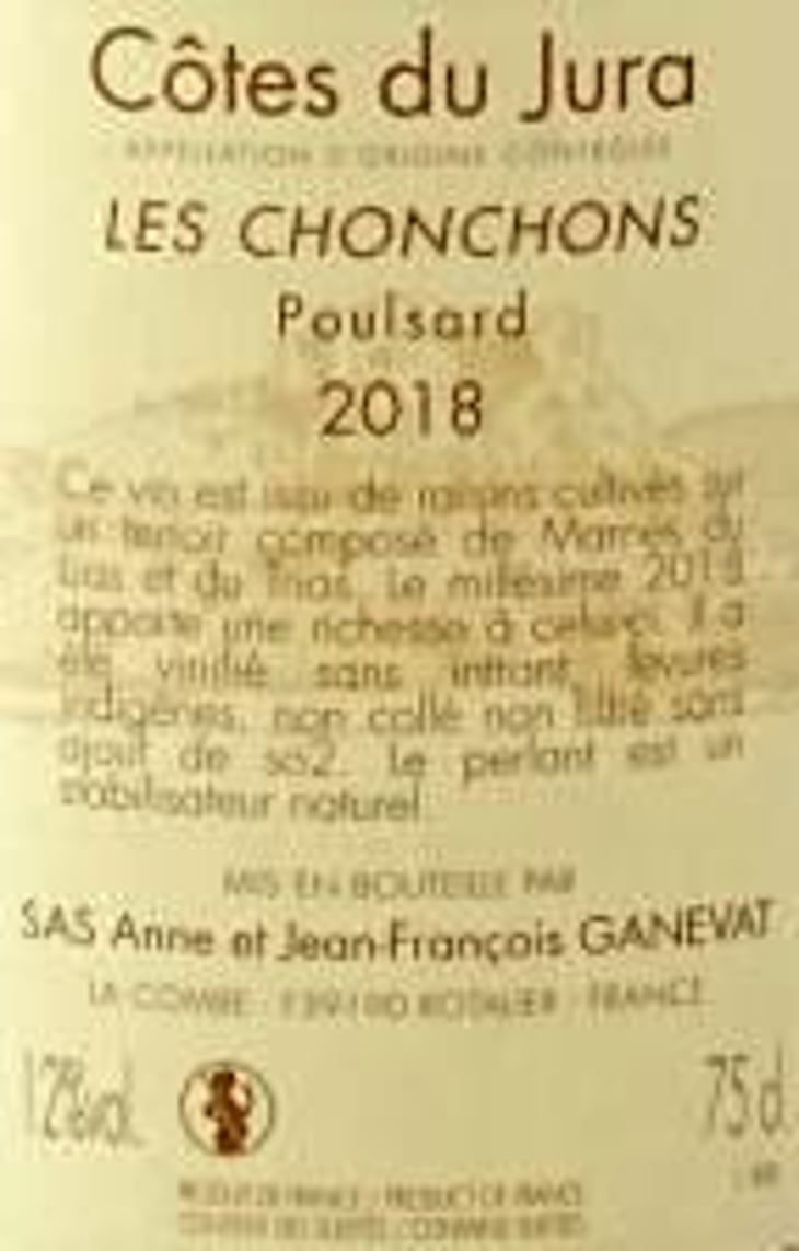 Les Chonchons - Domaine Ganevat - anne-jean-francois-ganevat 