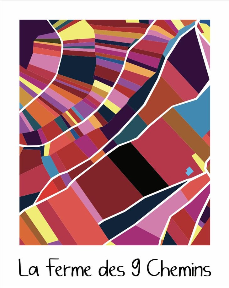Les Terrasses des 7 chemins Rouge (new label) - La Ferme des 9 Chemins - jeanne-gaston-breton 