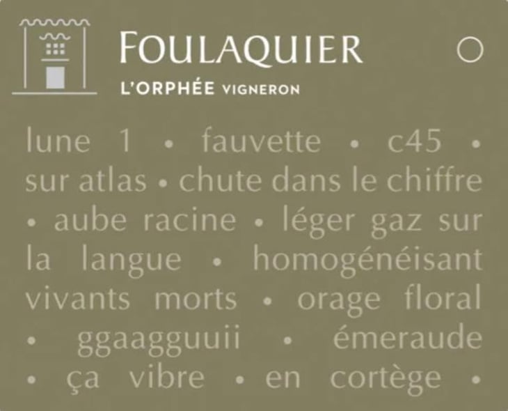 L'Orphée Vigneron - Mas Foulaquier - pierre-jequier-blandine-chauchat 