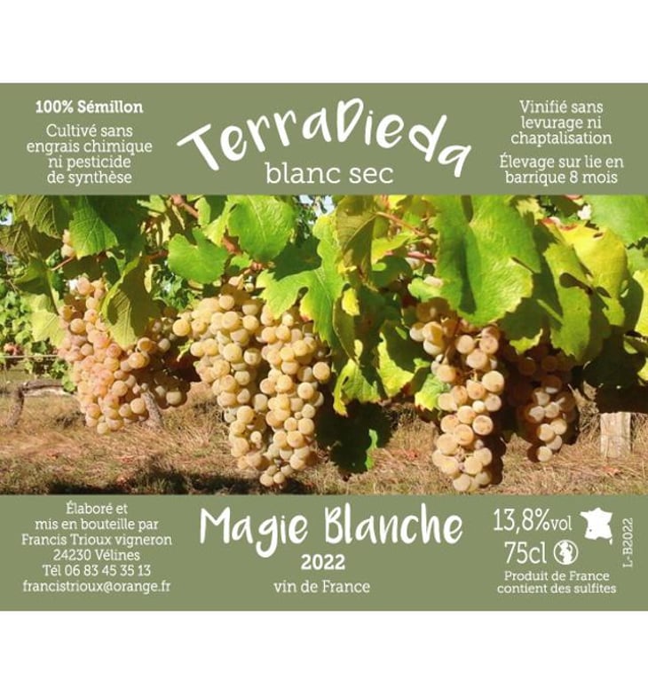 Magie Blanche - Domaine Terra Dieda - francis-trioux 