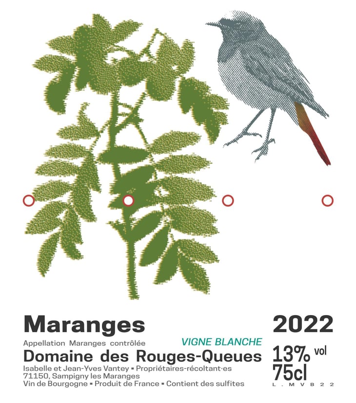Maranges Vigne Blanche 2015 - Domaine des Rouges-Queues - isabelle-jean-yves-vantey 