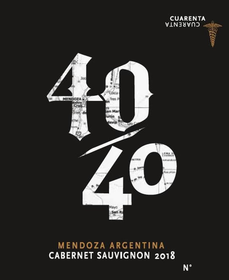 Mendoza Argentina Cabernet Sauvignon - Vino 40/40 - lucas-pfister 