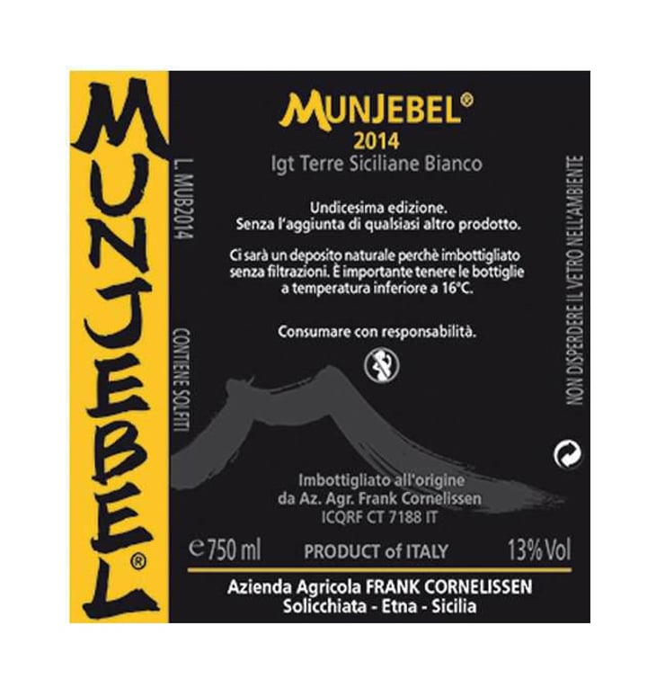 MunJebel Bianco "Classico" - Azienda Agricola Frank Cornelissen - frank-cornelissen 