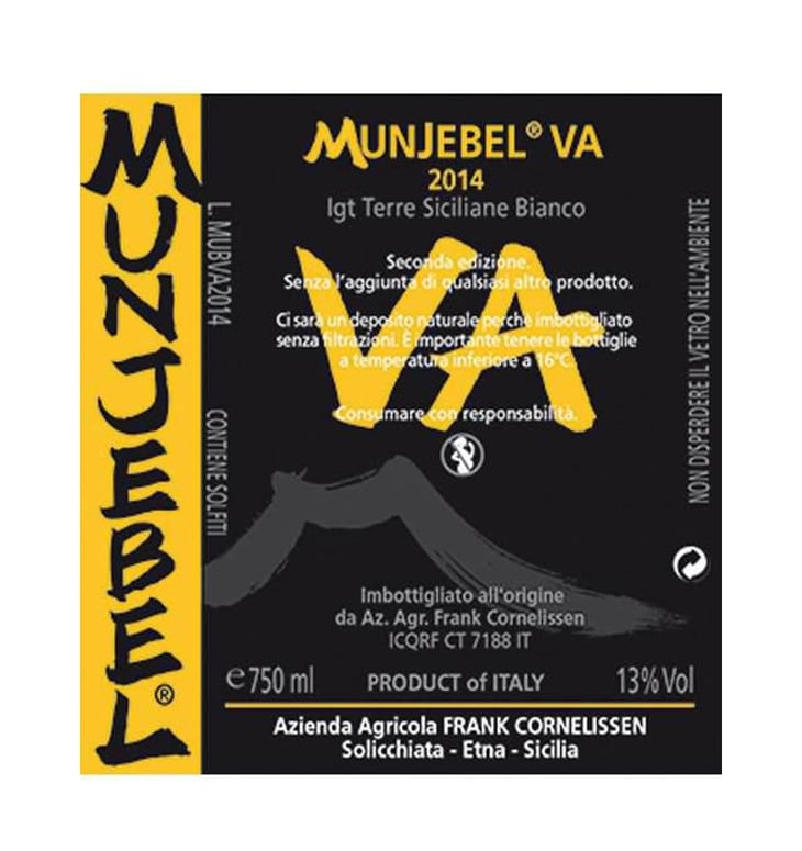 MunJebel Bianco VA, cuvée Vigne Alte - Azienda Agricola Frank Cornelissen - frank-cornelissen 