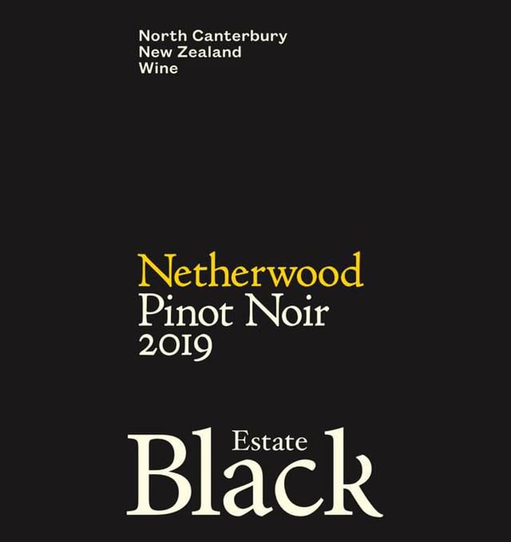 Netherwood Pinot Noir - Black Estate - pen-and-nicholas 