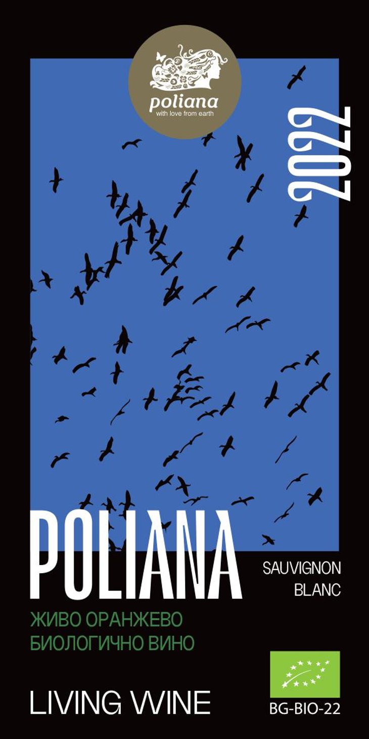 Orange Living Natural Wine Sauvignon Blanc 2022 - Poliana - martin-ganev-polina-ganeva-todor-karagiozov-kalina-ganeva 