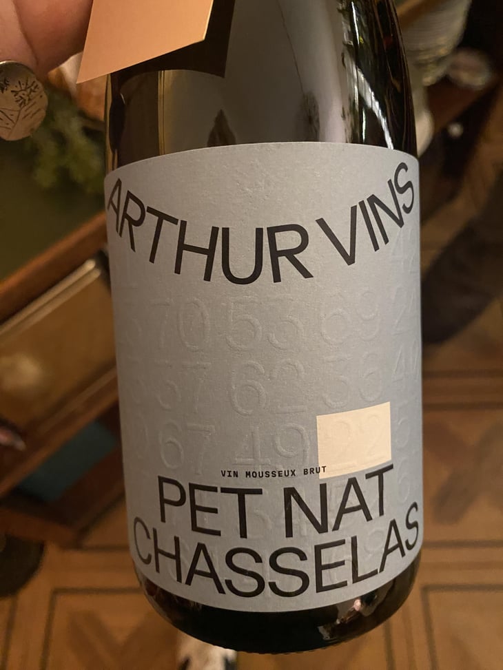 Pet Nat - Chasselas - Arthur Vins - arthur-vocat 