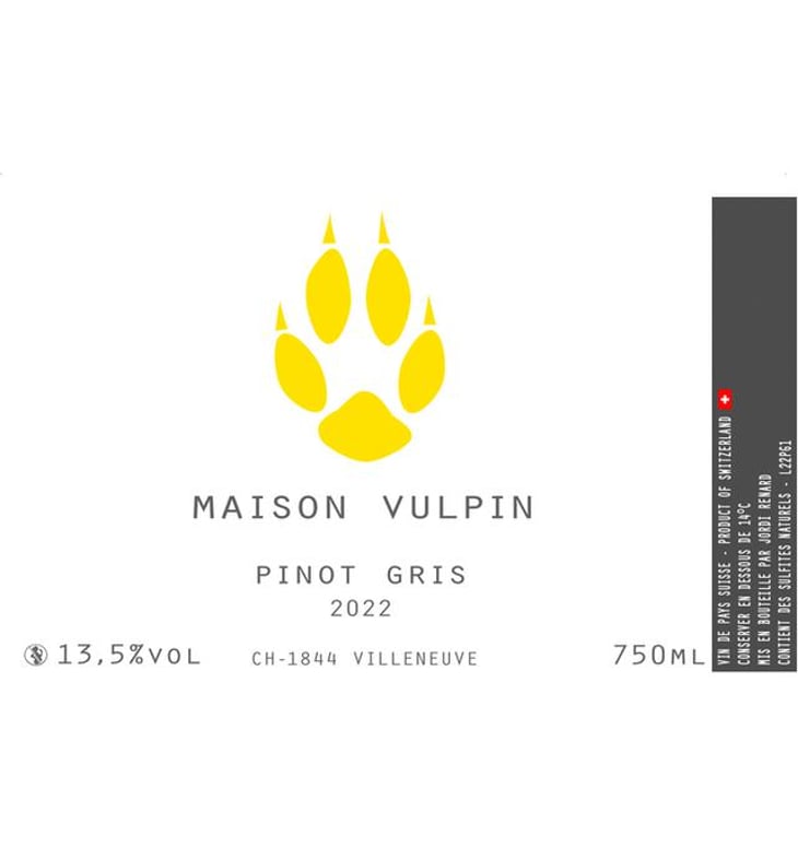 Pinot Gris - Maison Vulpin - jordi-renard 
