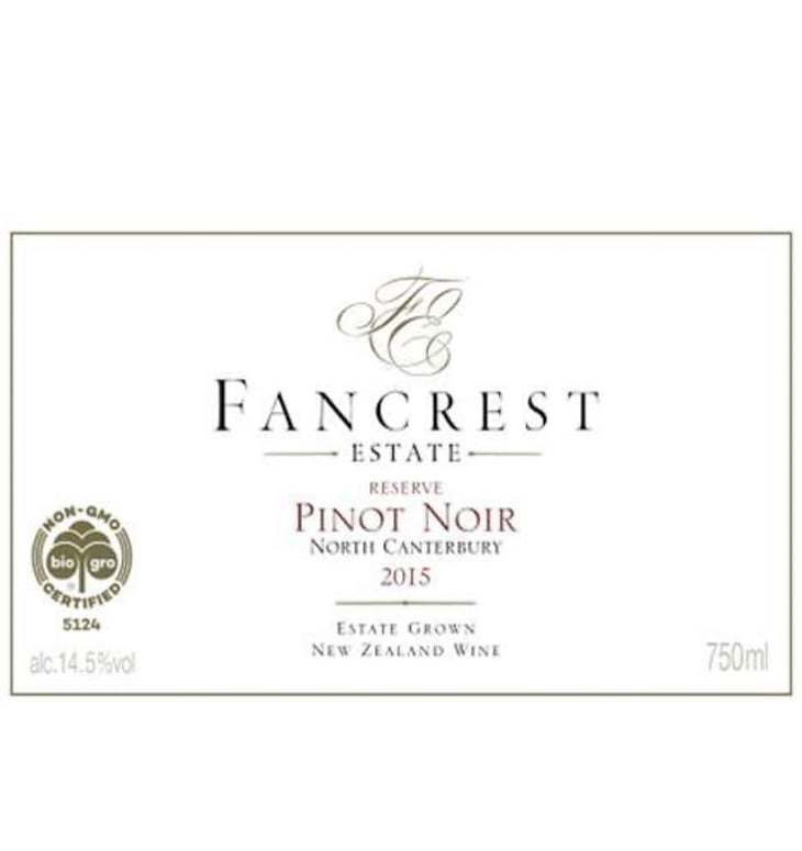 Pinot Noir Reserve - Fancrest Estate - diane-and-ian-holding 