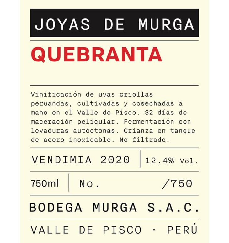 Quebranta - Bodega Murga - pietra-possamai-alberto-di-laura-arturo-inga 