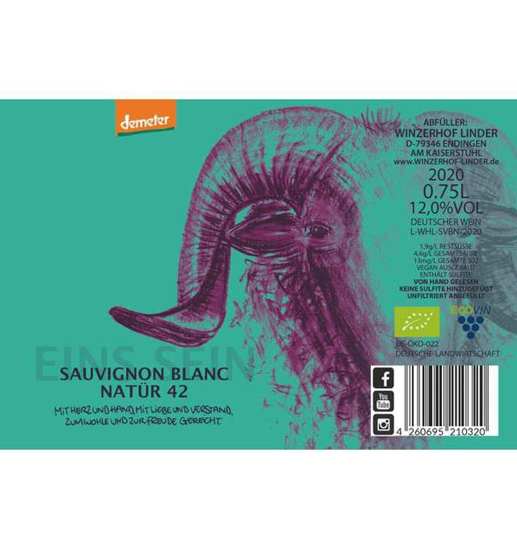 Sauvignon Blanc Natür 42 - Winzerhof Linder - elena-bollin-ronald-linder 